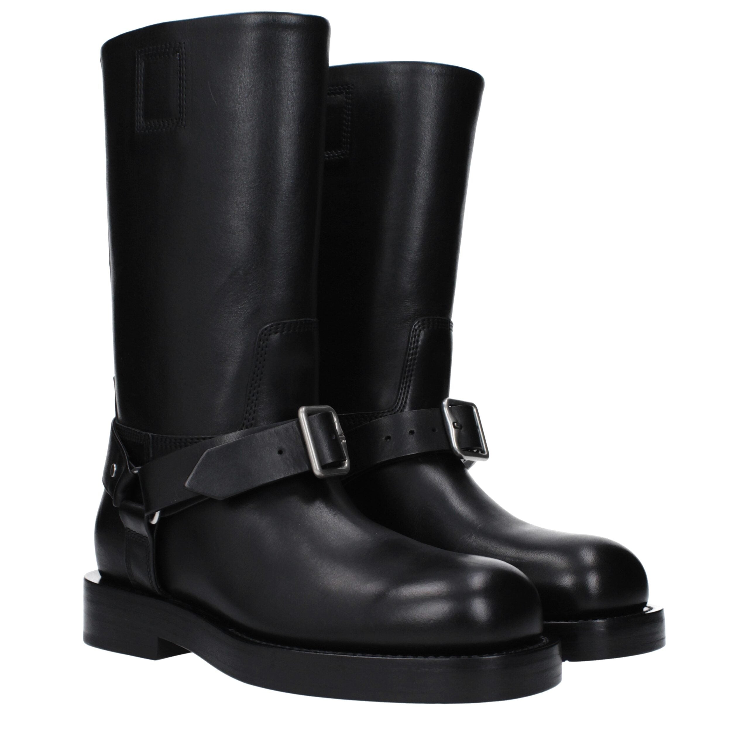 Burberry Burberry Black Leather Boots product photograph (image 2 of 5)