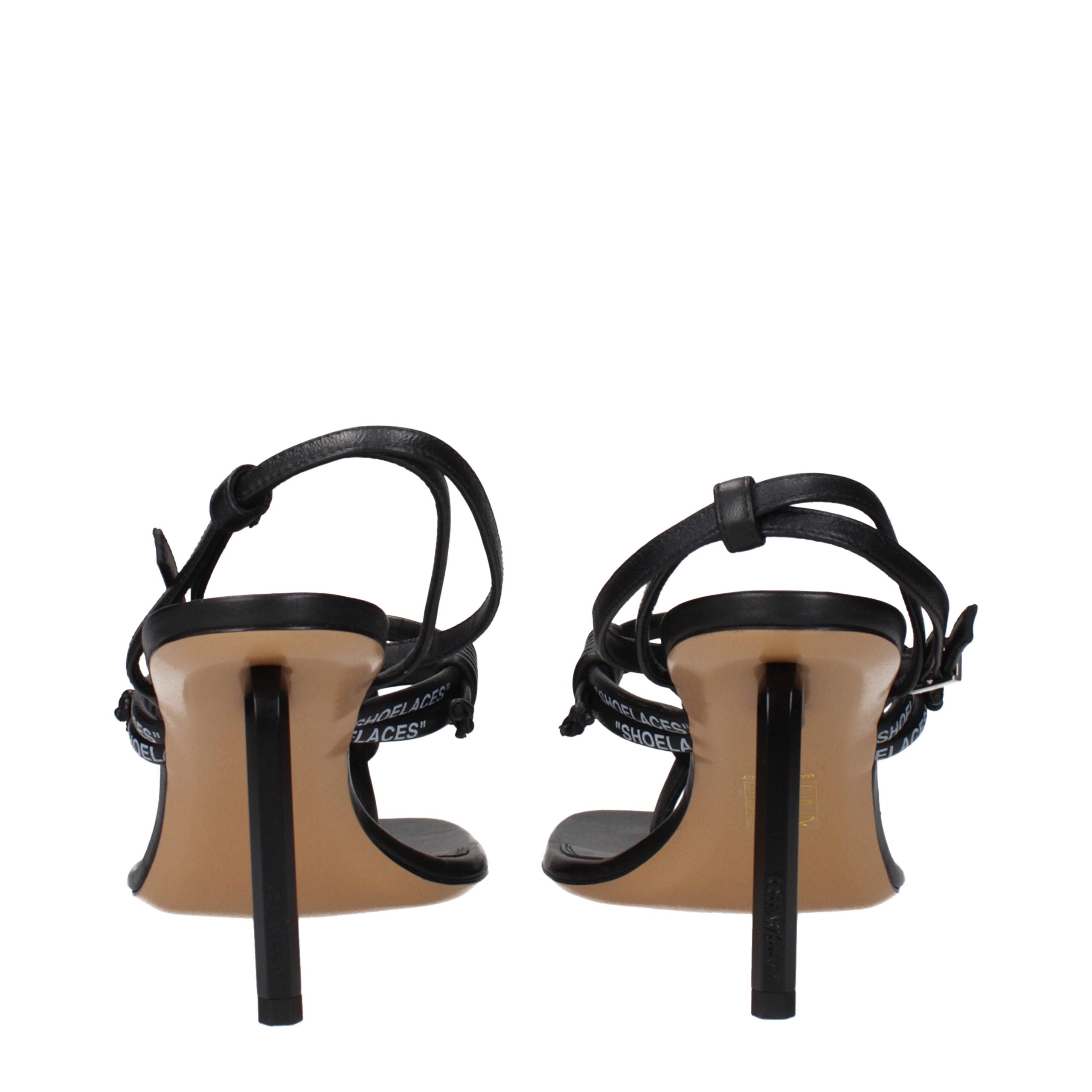 Off-White Off-White Black Leather Flip-Flop Sandals product image (image 5 of 5)