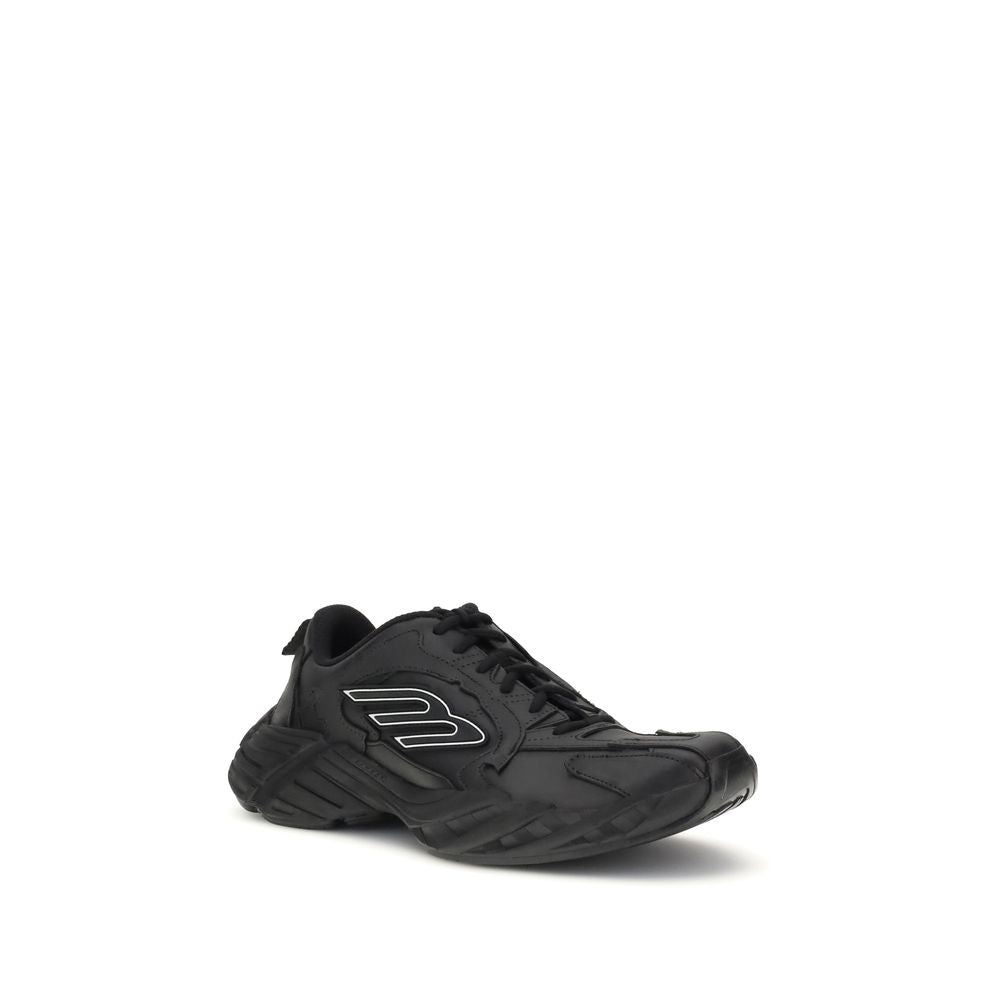 Balenciaga Balenciaga Black Calf Leather Bos Taurus Athletic Sneakers product photograph (image 2 of 4)
