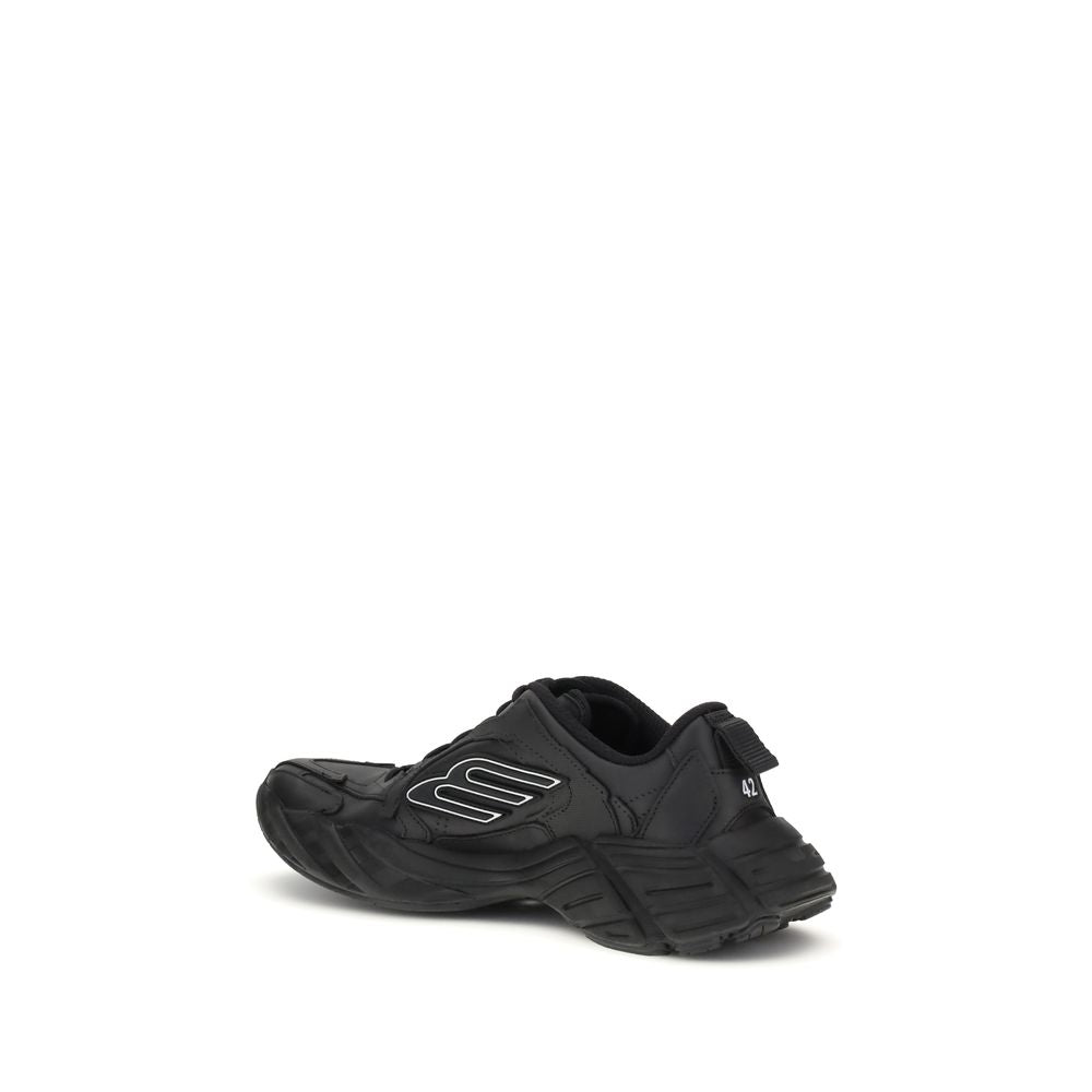 Balenciaga Balenciaga Black Calf Leather Bos Taurus Athletic Sneakers catalog image (image 3 of 4)