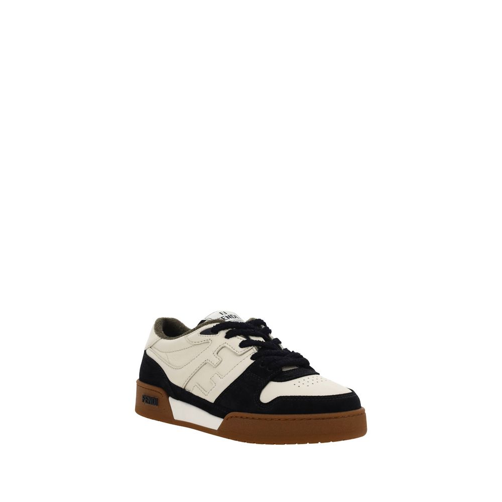 Fendi Black Leather Sneakers