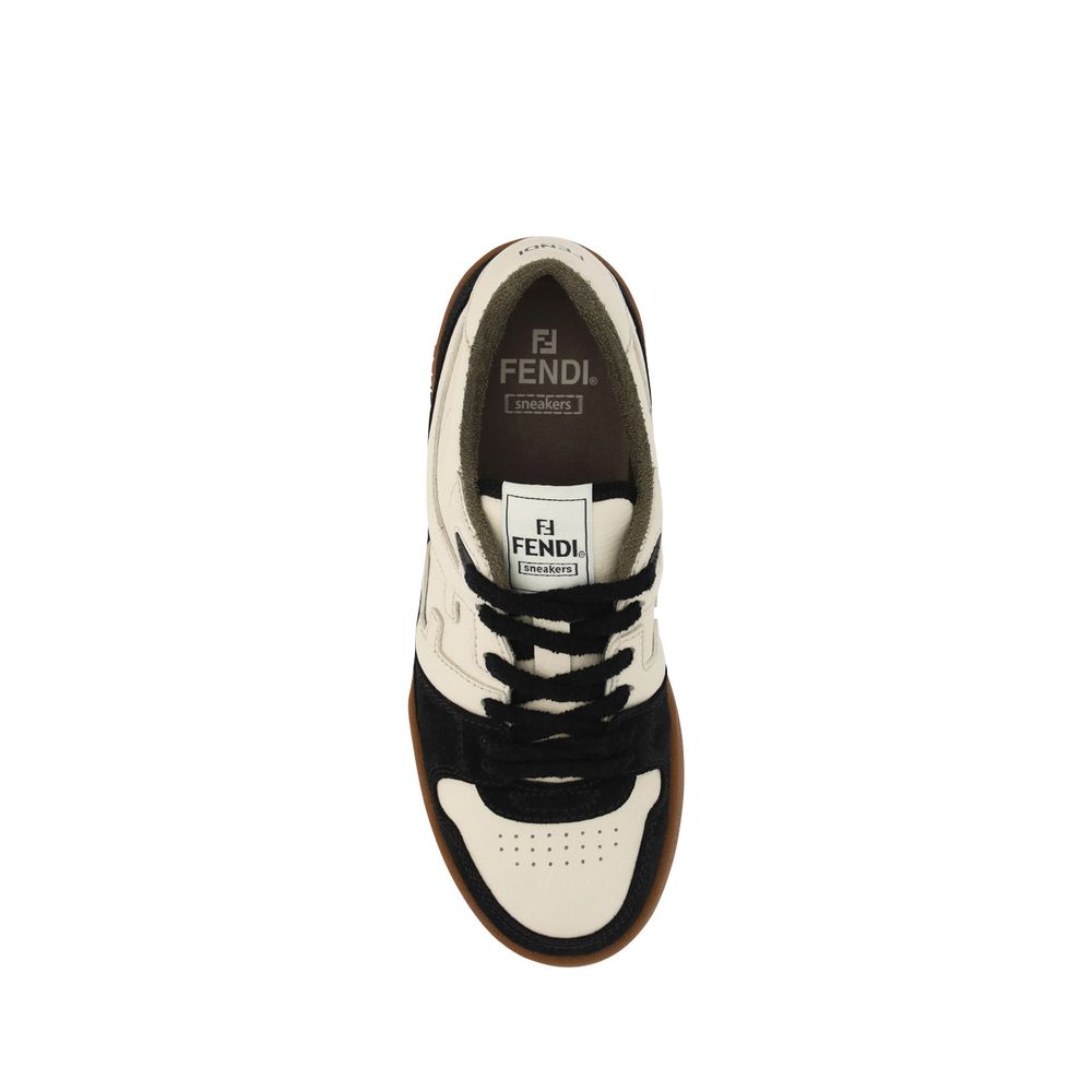 Fendi Black Leather Sneakers