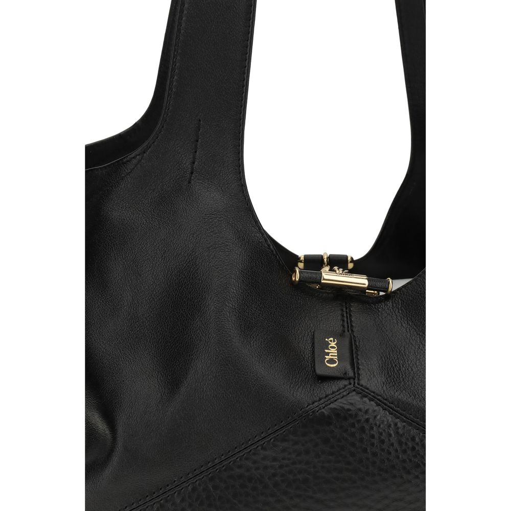 Chloé Chloé Black Calf Leather Bos Taurus Shoulder Bag studio product image (image 4 of 4)