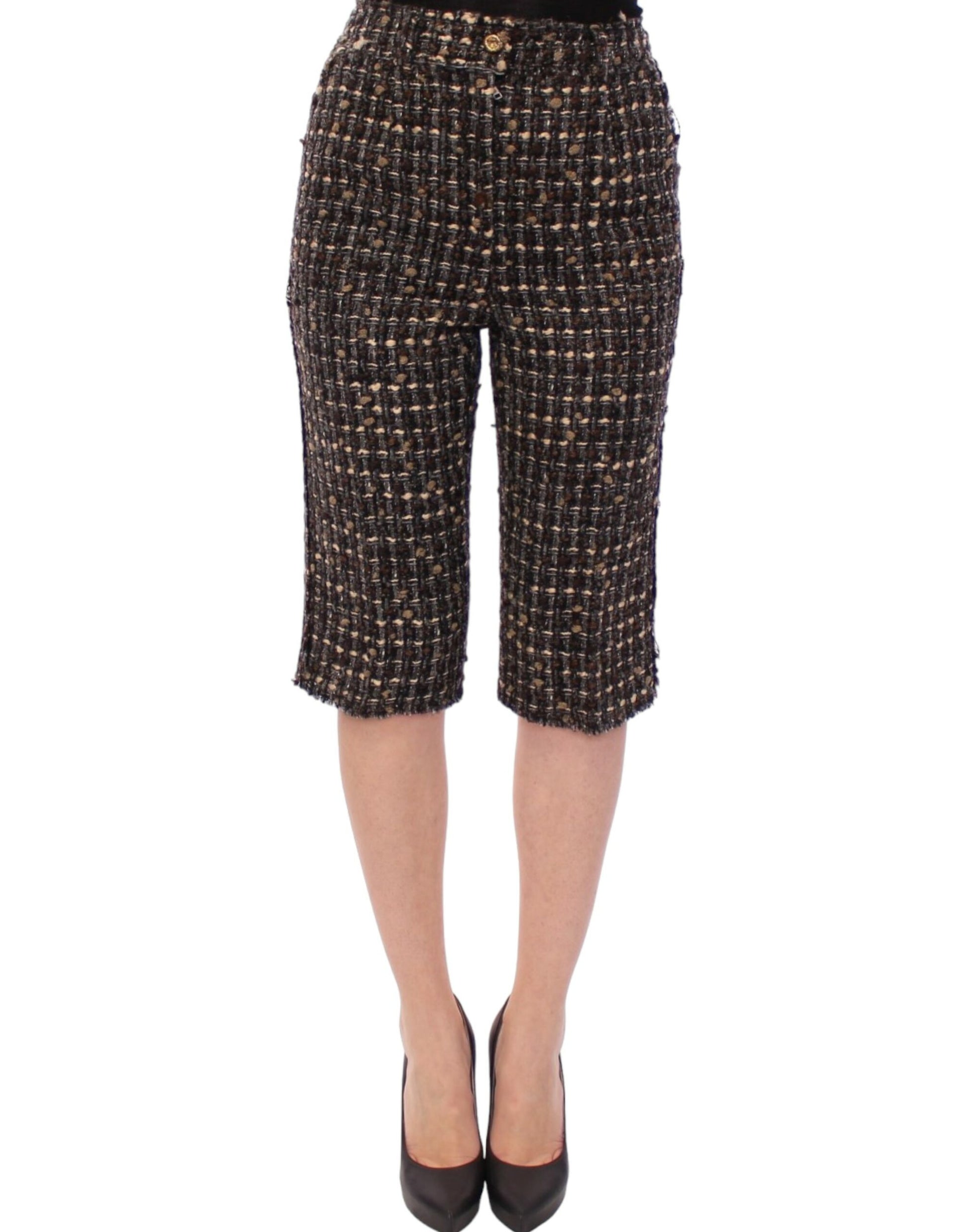Dolce & Gabbana Multicolor Wool Shorts Pants - Gio Beverly Hills