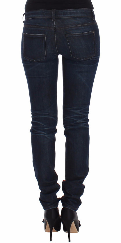 Ermanno Scervino Blue Slim Jeans Denim Pants Skinny Leg Stretch - Gio Beverly Hills