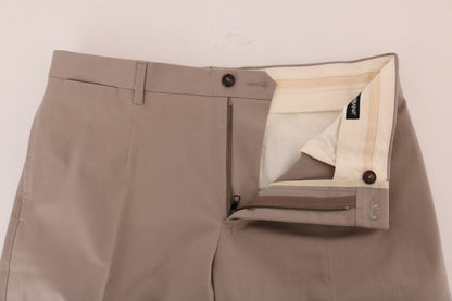 Dolce & Gabbana Beige Cotton Stretch Chinos Pants - Gio Beverly Hills