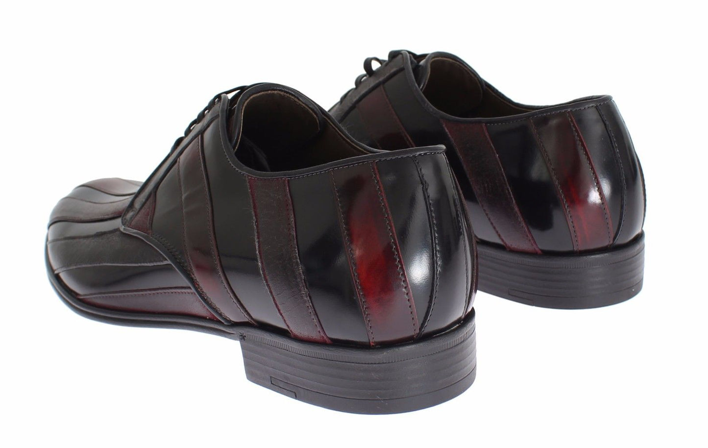 Dolce & Gabbana Black Bordeaux Leather Dress Formal Shoes - Gio Beverly Hills