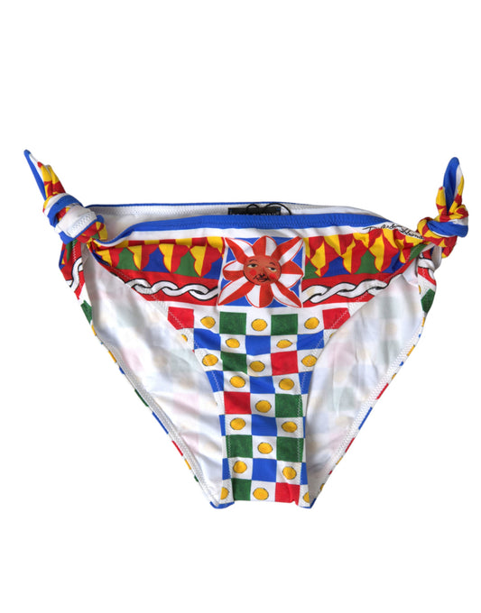 Dolce & Gabbana Multicolor Carretto Bottom Swim Beachwear Bikini - Gio Beverly Hills