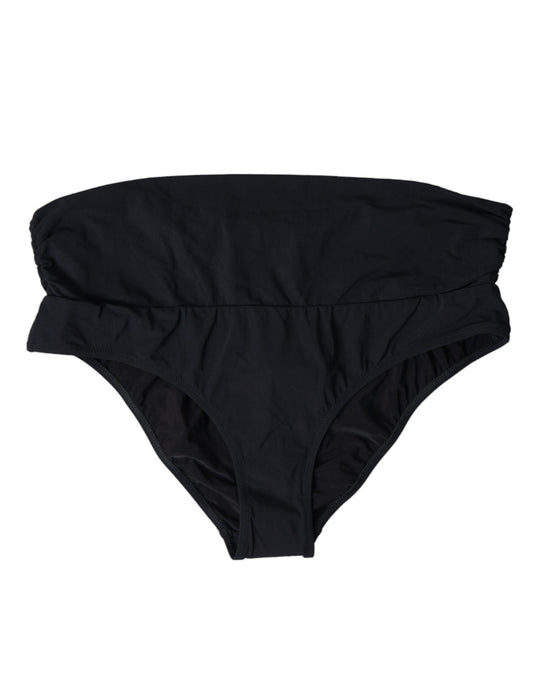 Dolce & Gabbana Black Nylon Stretch Swimwear Slip Bottom Bikini - Gio Beverly Hills