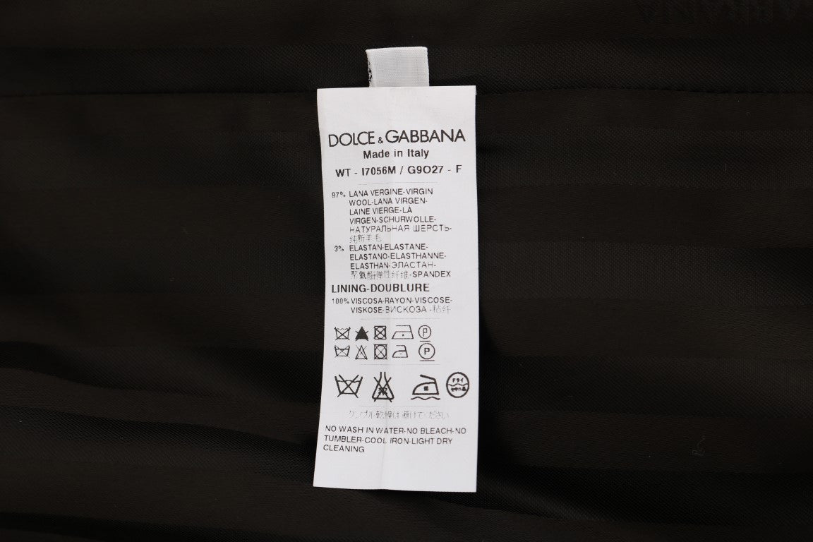 Dolce & Gabbana Gray STAFF Wool Stretch Vest - Gio Beverly Hills