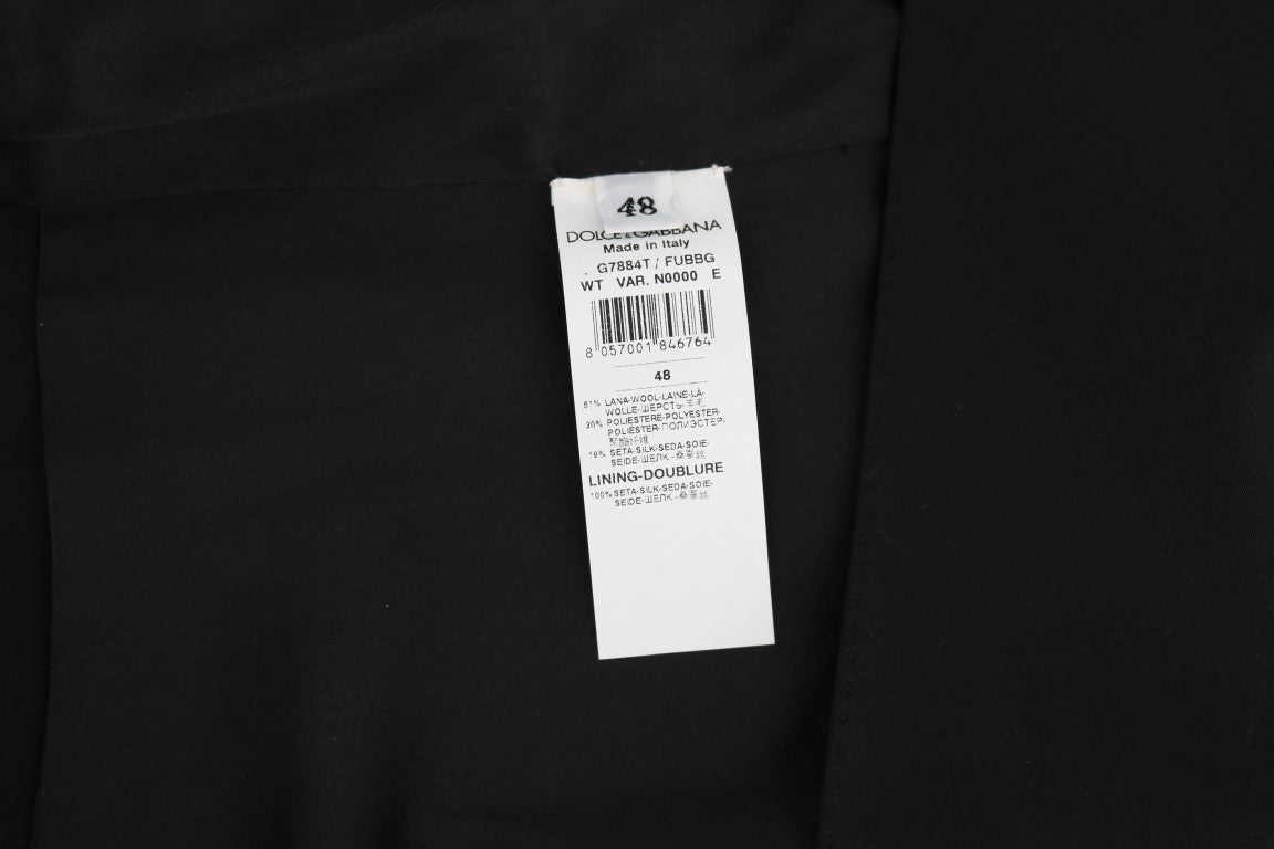 Dolce & Gabbana Black Wool Silk Vest - Gio Beverly Hills