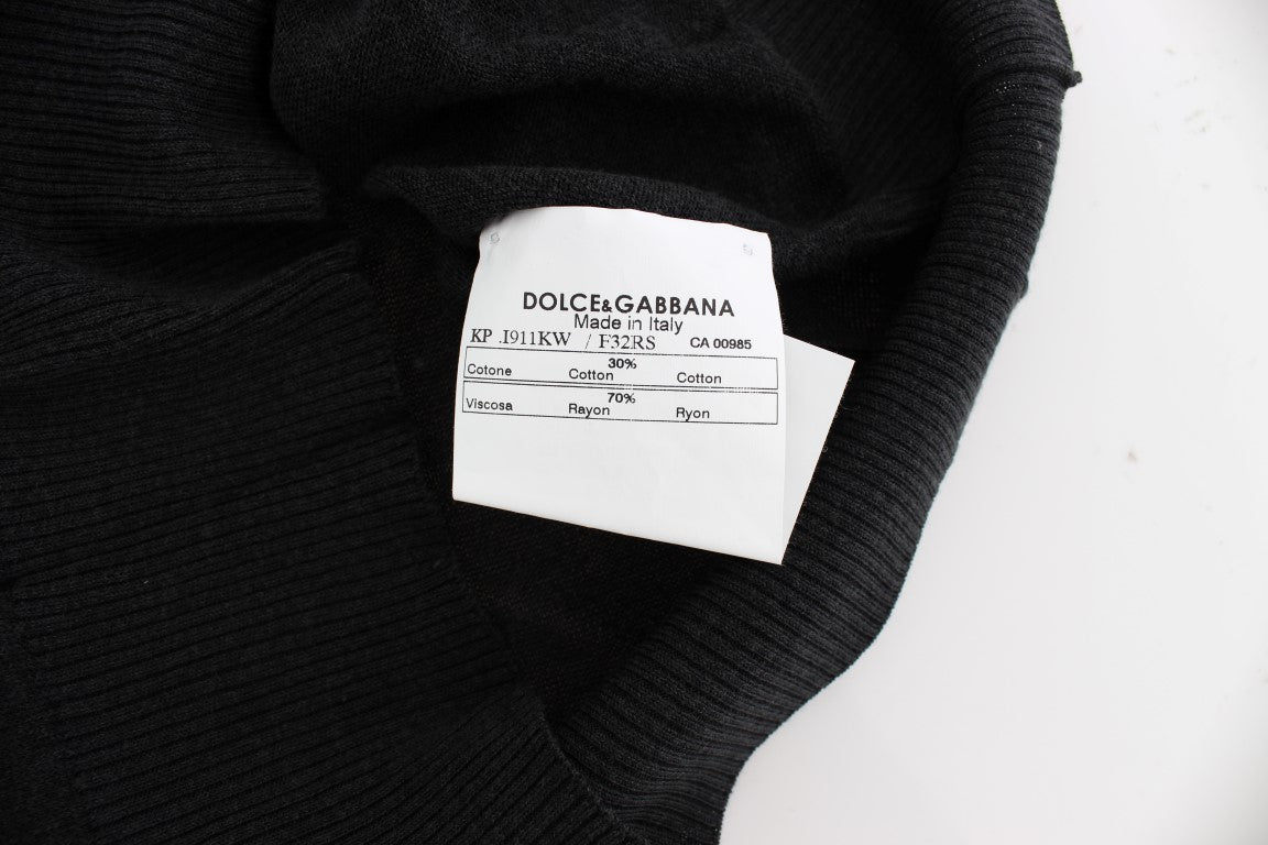 Dolce & Gabbana Black Sleeveless Crewneck Vest Pullover - Gio Beverly Hills