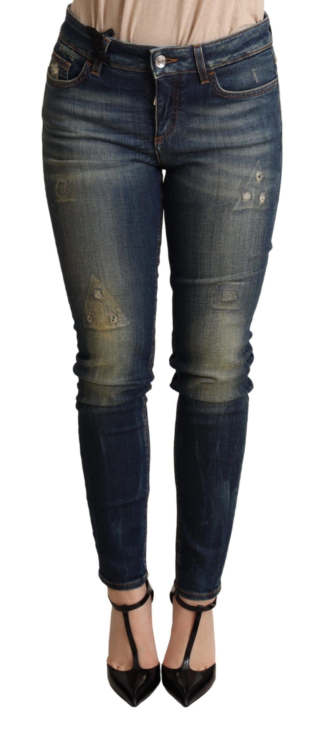 Dolce & Gabbana Dark Blue Skinny Denim Cotton Stretch Jeans - Gio Beverly Hills