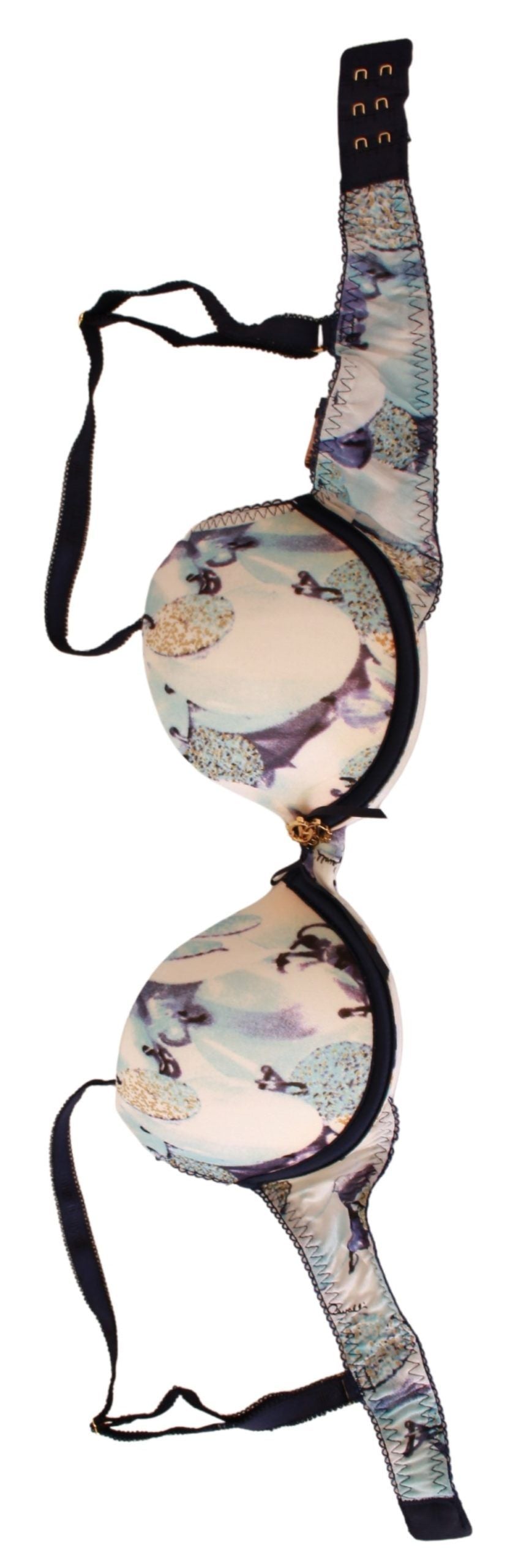 Roberto Cavalli Blue Printed Nylon Reggiseno Bra Underwear - Gio Beverly Hills