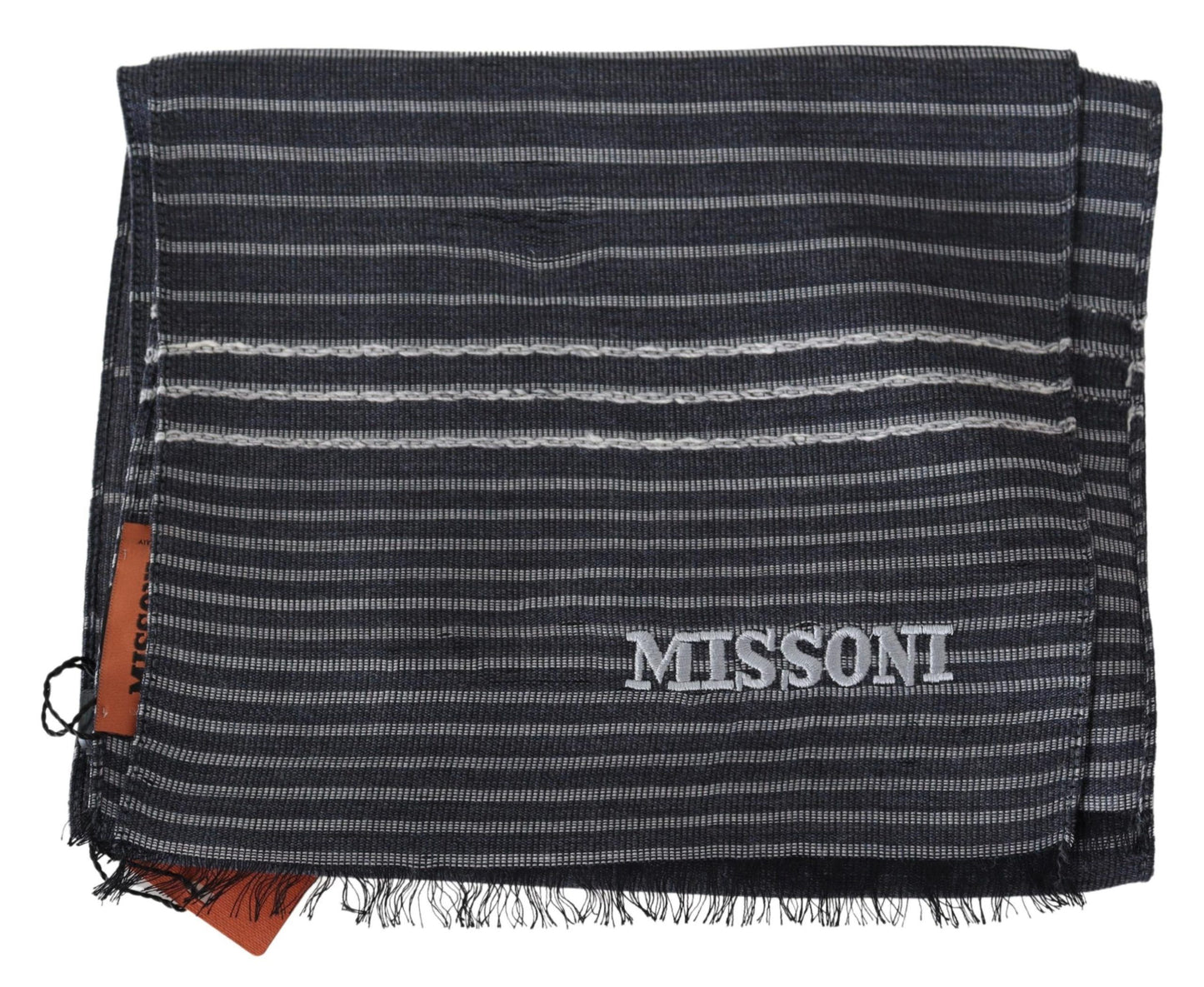 Missoni Multicolor Striped Wool Unisex Neck Wrap Shawl - Gio Beverly Hills