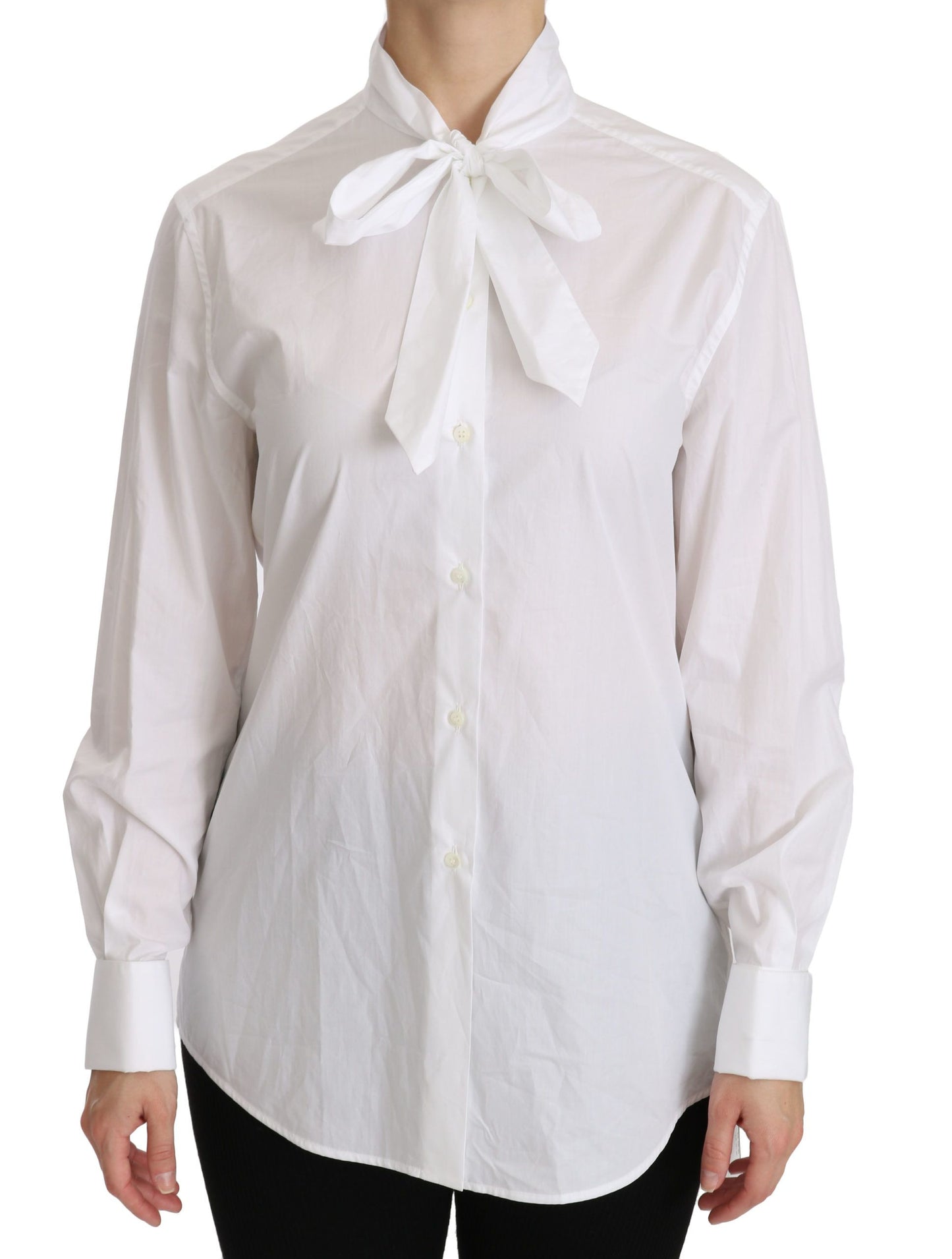 Dolce & Gabbana White Turtle Neck Long Sleeve Polo Shirt - Gio Beverly Hills