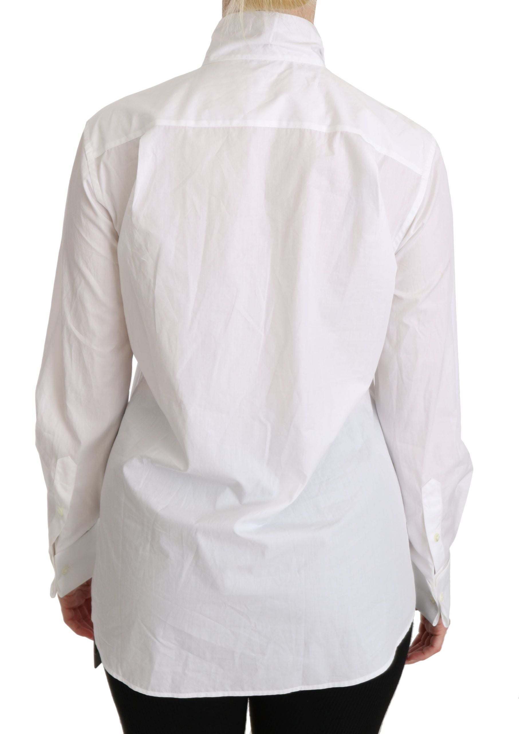 Dolce & Gabbana White Turtle Neck Long Sleeve Polo Shirt - Gio Beverly Hills