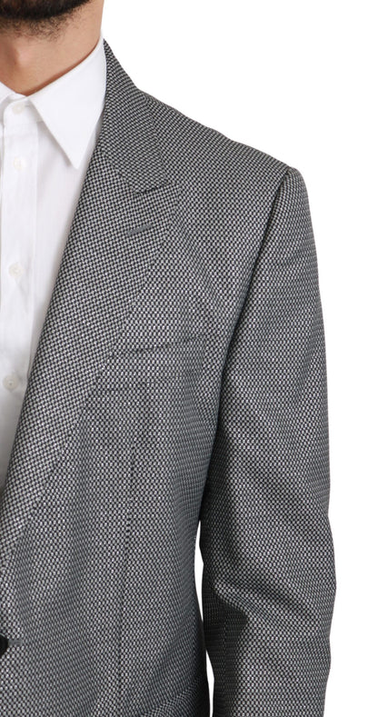 Dolce & Gabbana Gray Slim Fit Formal MARTINI Blazer - Gio Beverly Hills