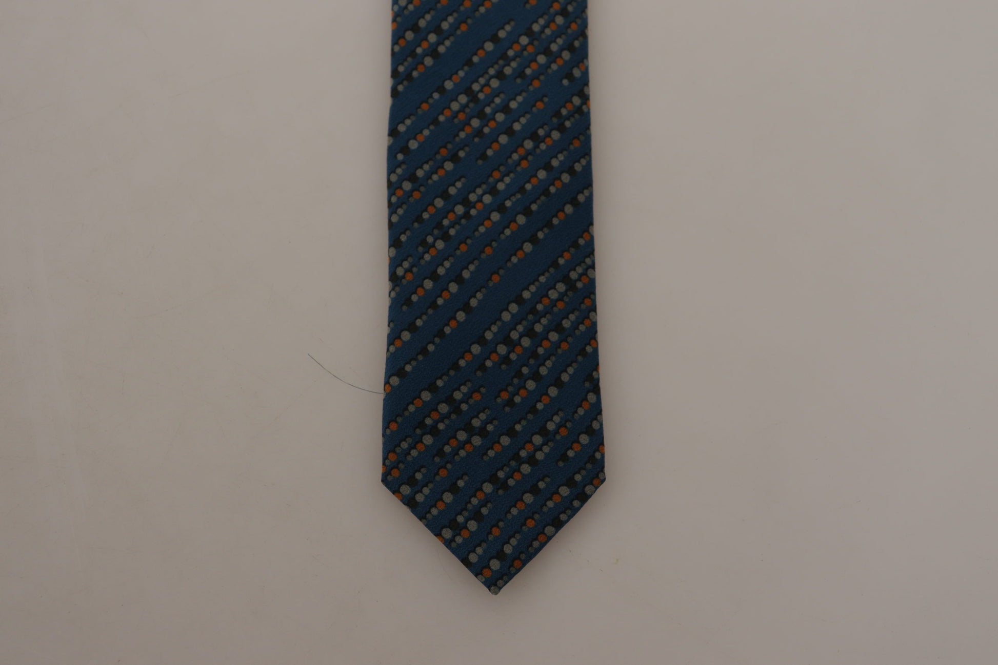 Dolce & Gabbana Blue Circle Fantasy Print Silk Adjustable Accessory Tie - Gio Beverly Hills