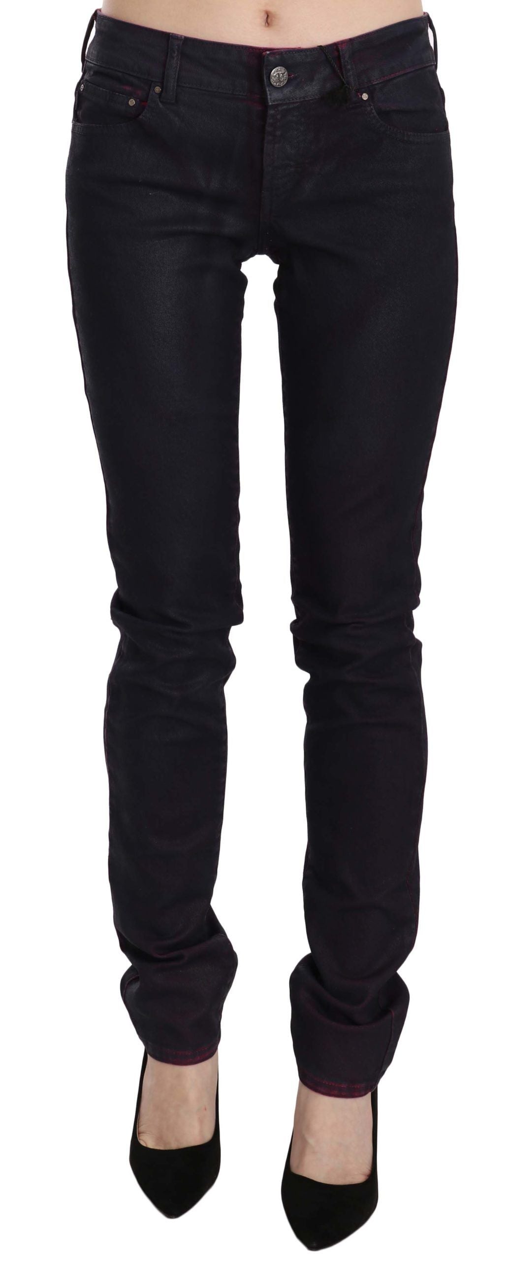 Just Cavalli Black Cotton Low Waist Skinny Denim Pants - Gio Beverly Hills