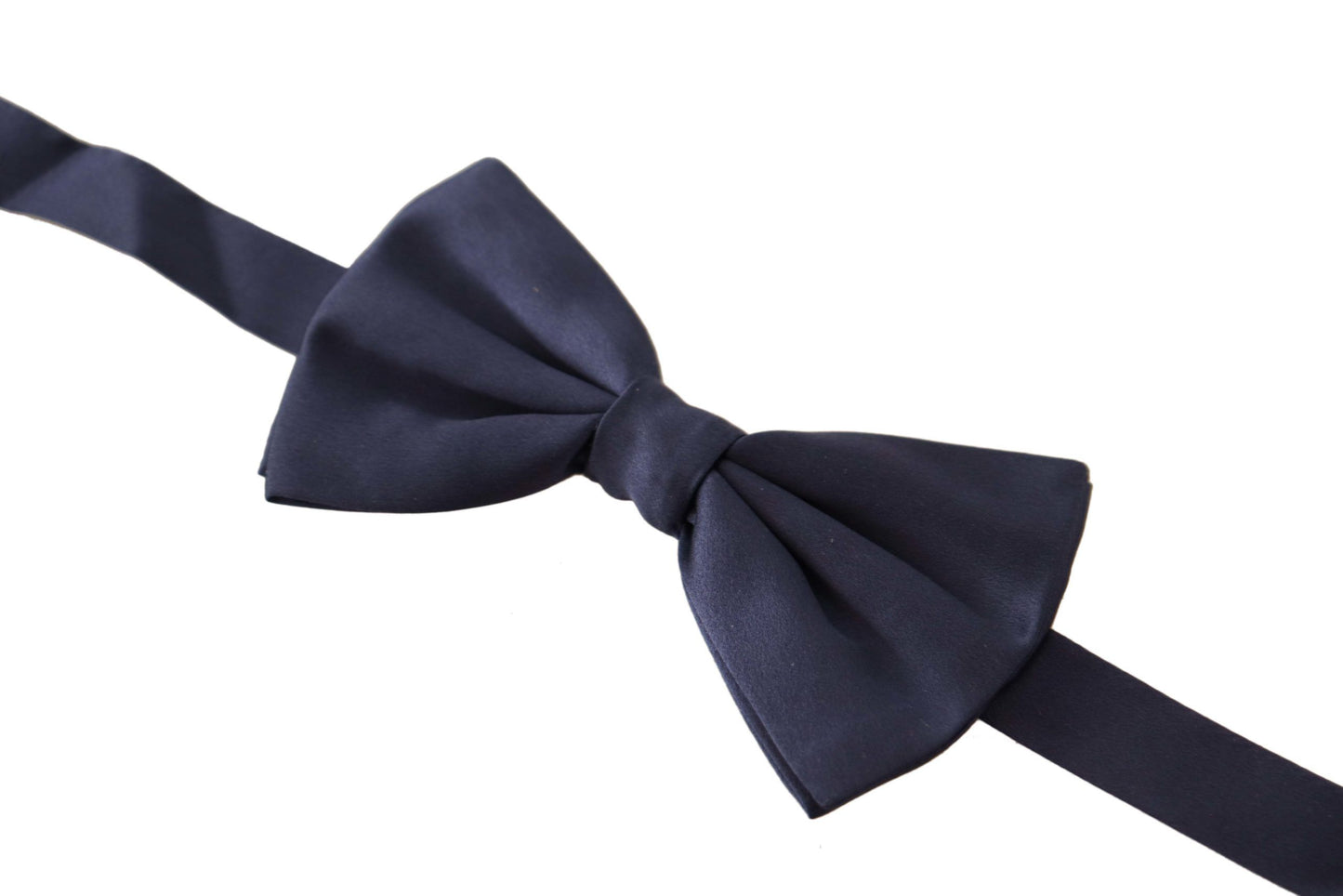 Dolce & Gabbana Blue Mens 100% Silk Adjustable Neck Papillon Tie - Gio Beverly Hills