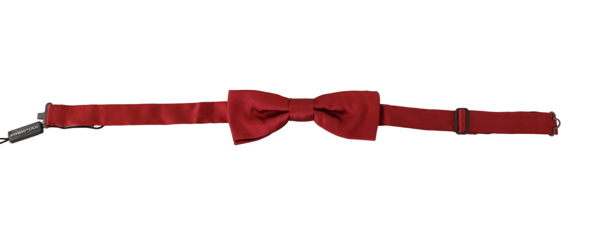 Dolce & Gabbana Red 100% Silk Slim Adjustable Neck Papillon Bow Tie - Gio Beverly Hills