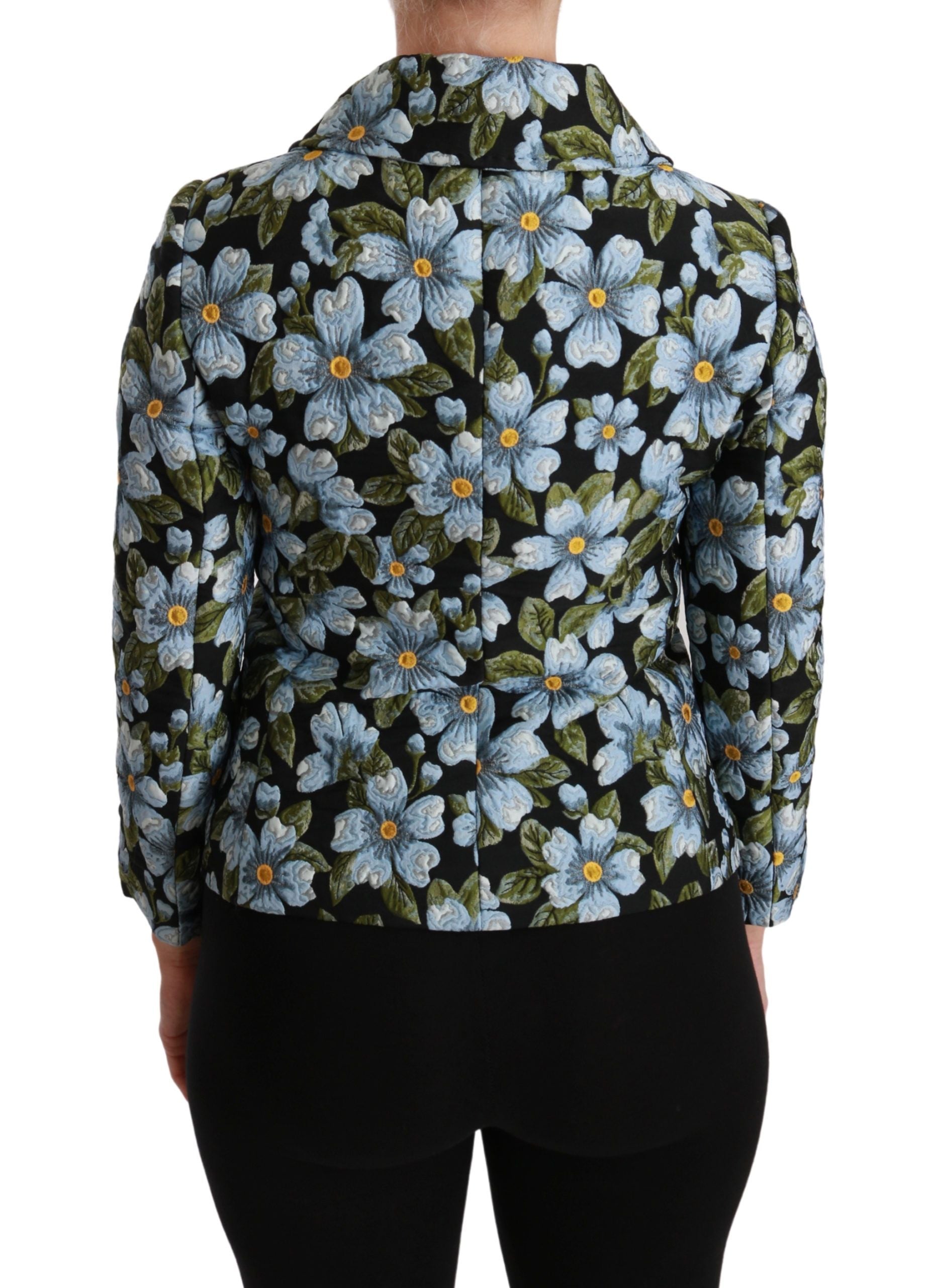 Dolce & Gabbana Multicolor Floral Blazer Coat Polyester Jacket - Gio Beverly Hills