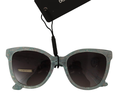 Dolce & Gabbana Blue Lace Crystal Acetate Butterfly DG4190 Sunglasses - Gio Beverly Hills