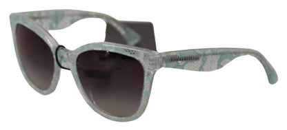 Dolce & Gabbana Blue Lace Crystal Acetate Butterfly DG4190 Sunglasses - Gio Beverly Hills