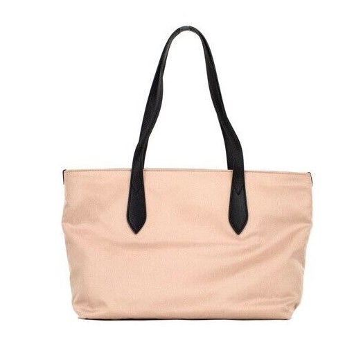 Burberry Small Rose Beige Logo Branded Econyl Nylon Tote Shoulder Handbag Purse - Gio Beverly Hills