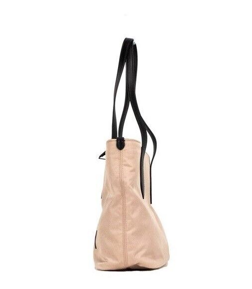 Burberry Small Rose Beige Logo Branded Econyl Nylon Tote Shoulder Handbag Purse - Gio Beverly Hills