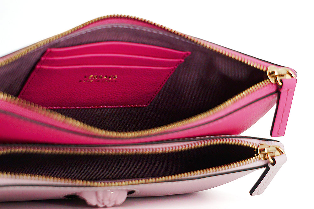 Versace Pink Calf Leather Pouch Bag - Gio Beverly Hills