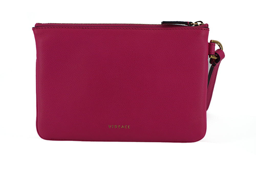 Versace Pink Calf Leather Pouch Bag - Gio Beverly Hills