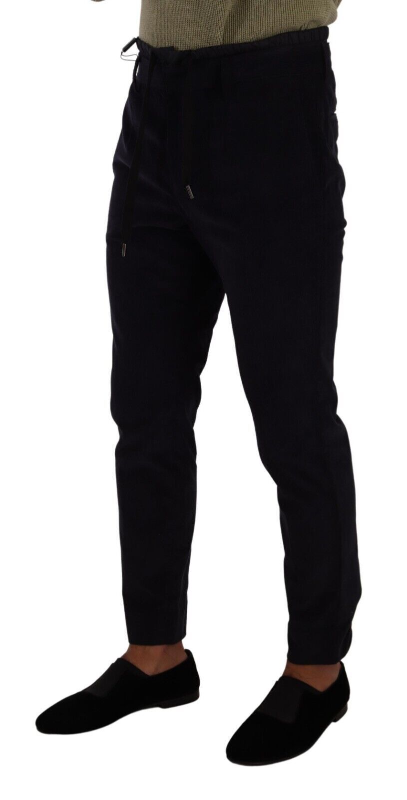 Dolce & Gabbana Blue Cotton Skinny Corduroy Trouser Pants - Gio Beverly Hills