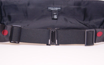 Dolce & Gabbana Black Waist Smoking Tuxedo Cummerbund Belt - Gio Beverly Hills