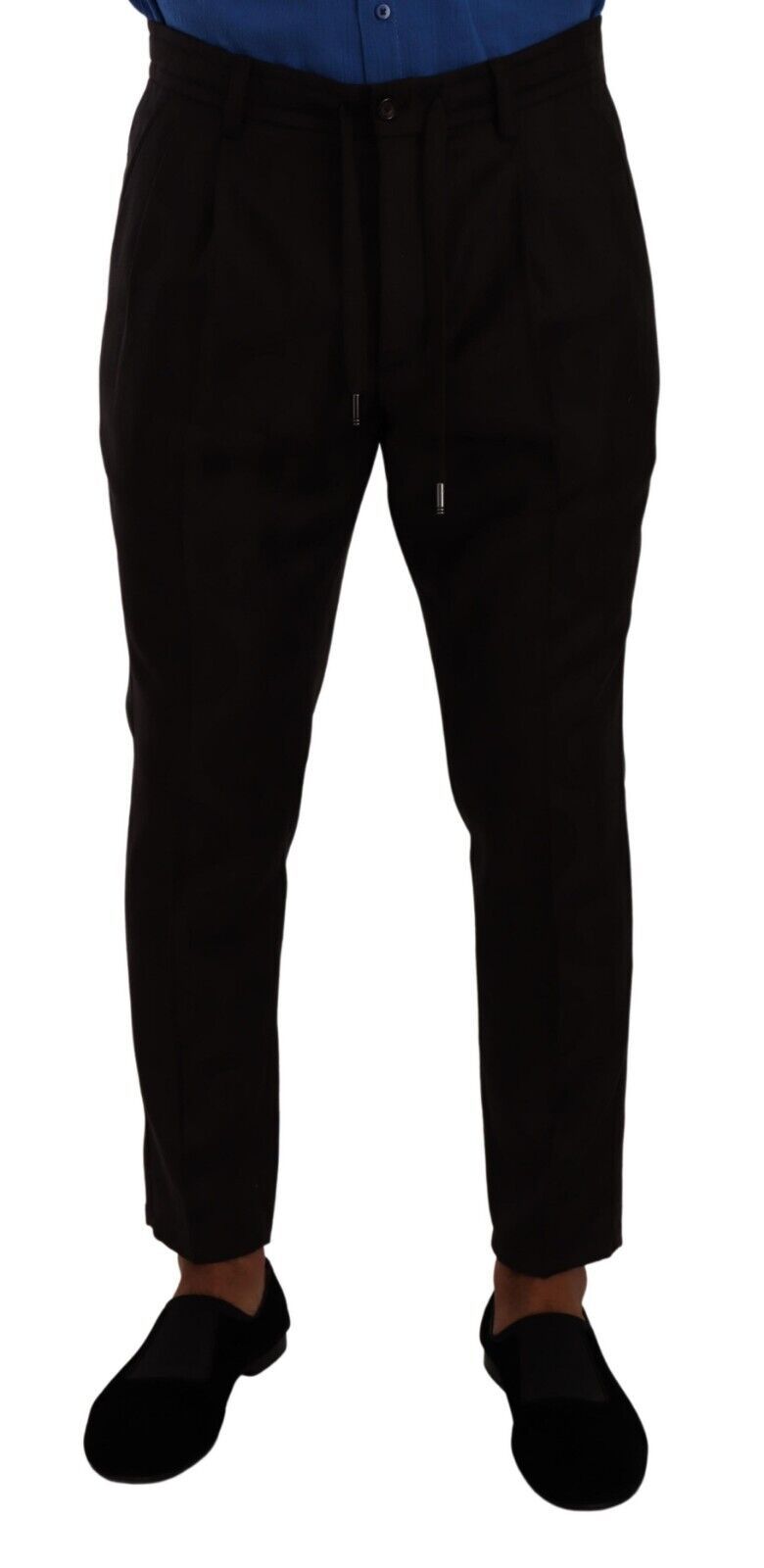 Dolce & Gabbana Bordeaux Wool Men Skinny Trouser Pants - Gio Beverly Hills