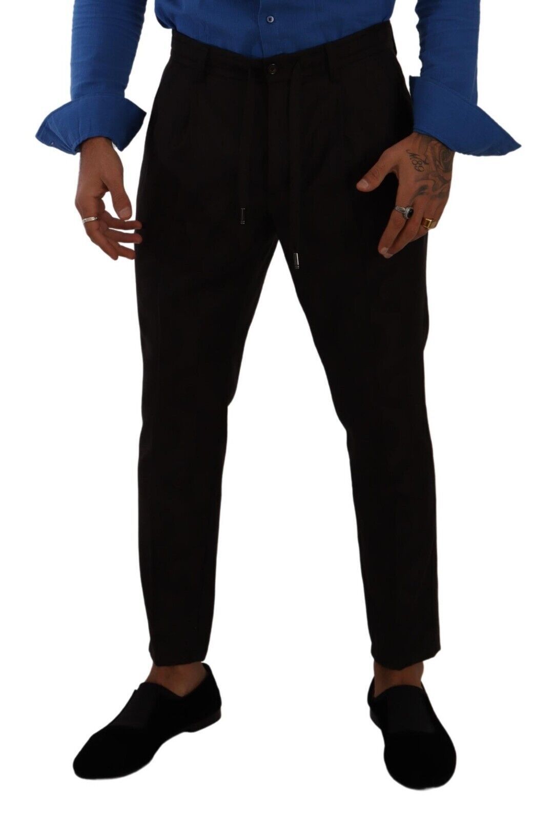 Dolce & Gabbana Bordeaux Wool Men Skinny Trouser Pants - Gio Beverly Hills