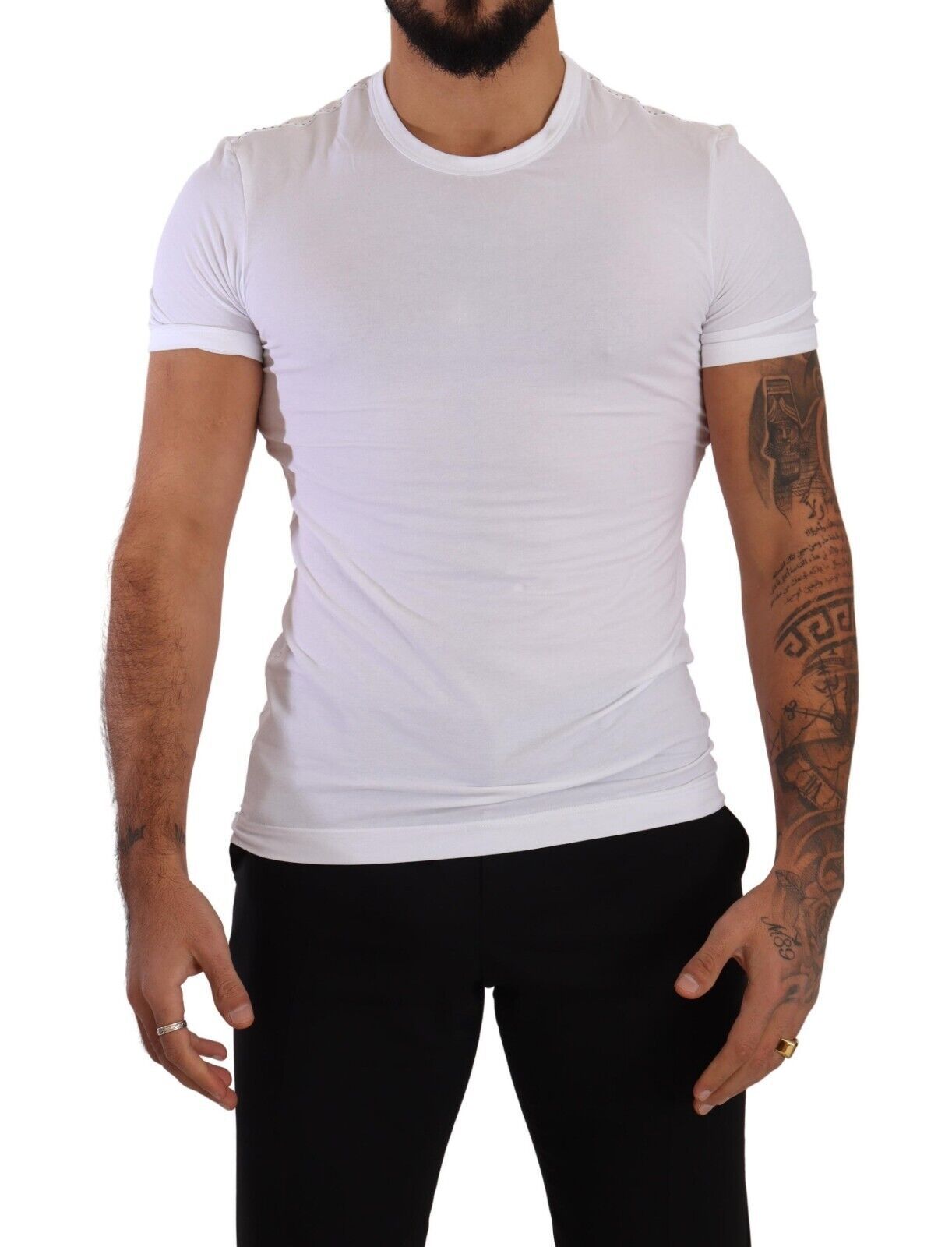 Dolce & Gabbana White Round Neck Cotton Stretch T-shirt Underwear - Gio Beverly Hills