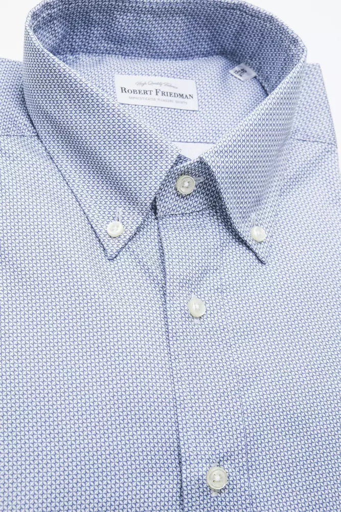 Robert Friedman Light-blue Cotton Shirt - Gio Beverly Hills