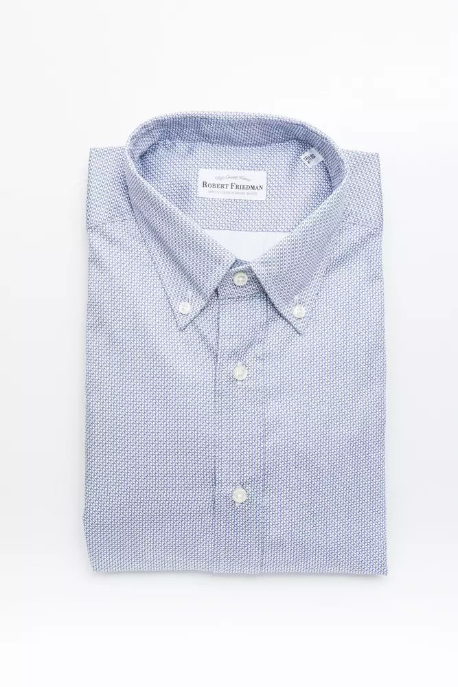 Robert Friedman Light-blue Cotton Shirt - Gio Beverly Hills