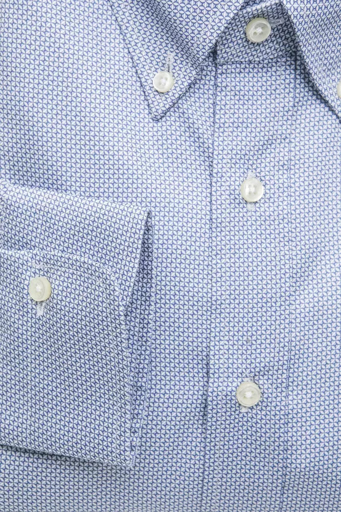 Robert Friedman Light-blue Cotton Shirt - Gio Beverly Hills