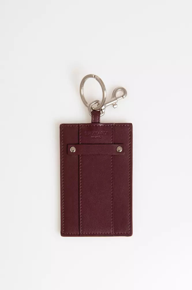 Trussardi Brown Leather Keychain - Gio Beverly Hills