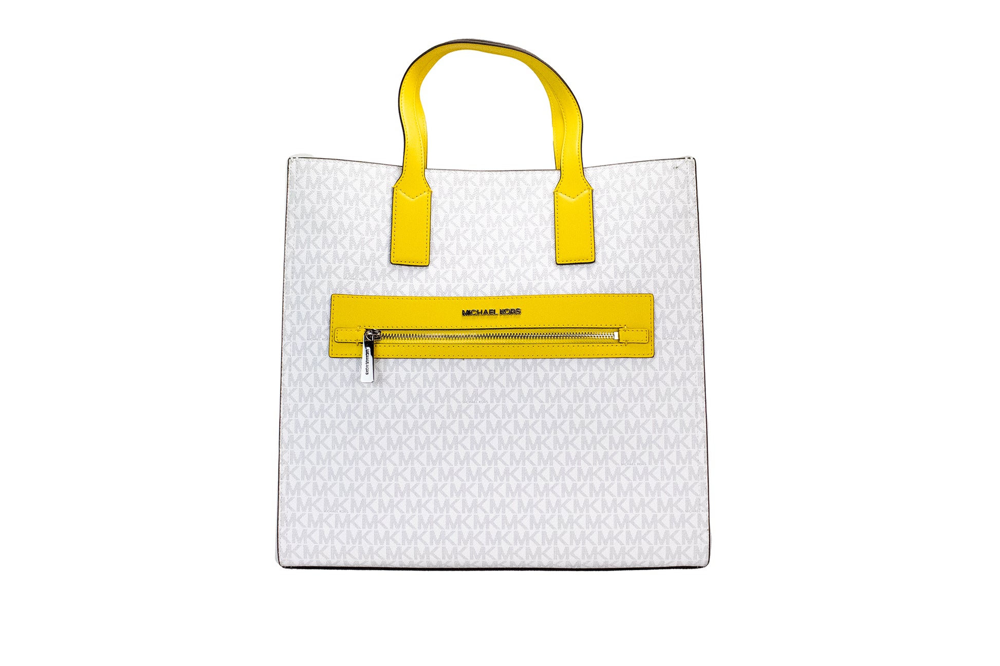 Michael Kors Kenly Large Signature Citrus PVC North South Tote Computer Handbag - Gio Beverly Hills